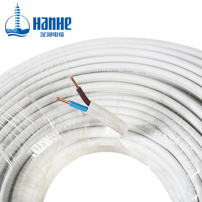 漢河電線BVVB 2×2.5mm2國標2芯硬護套線銅芯家裝電線電纜